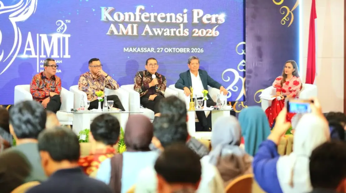 Menteri Kebudayaan Fadli Zon dalam jumpa pers AMI Awards 2026 yang menyoroti keberagaman musik Indonesia.